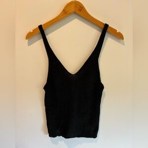 Anthropologie / Maeve Black Sweater Tank